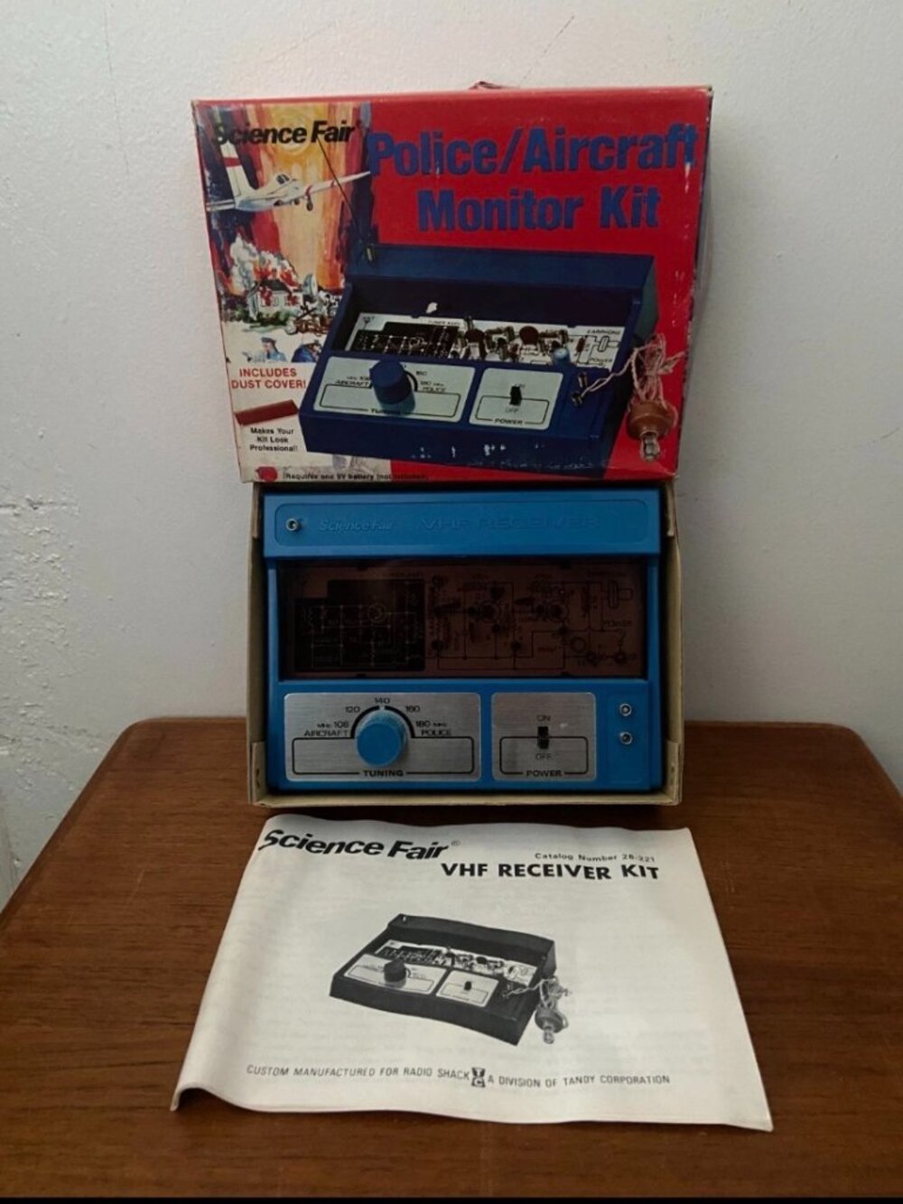 Radio Shack Science Fair Police / Aircraft Monitor Kit 28-221 VHF Receiver
